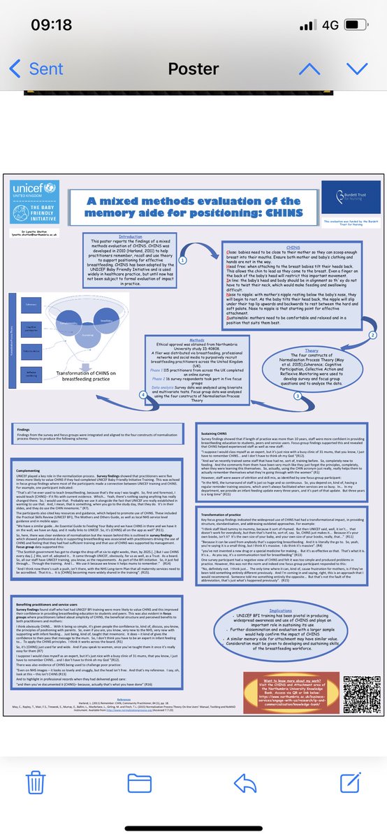 Presenting findings of a UK evaluation of CHINS at the UNICEF Annual Conference