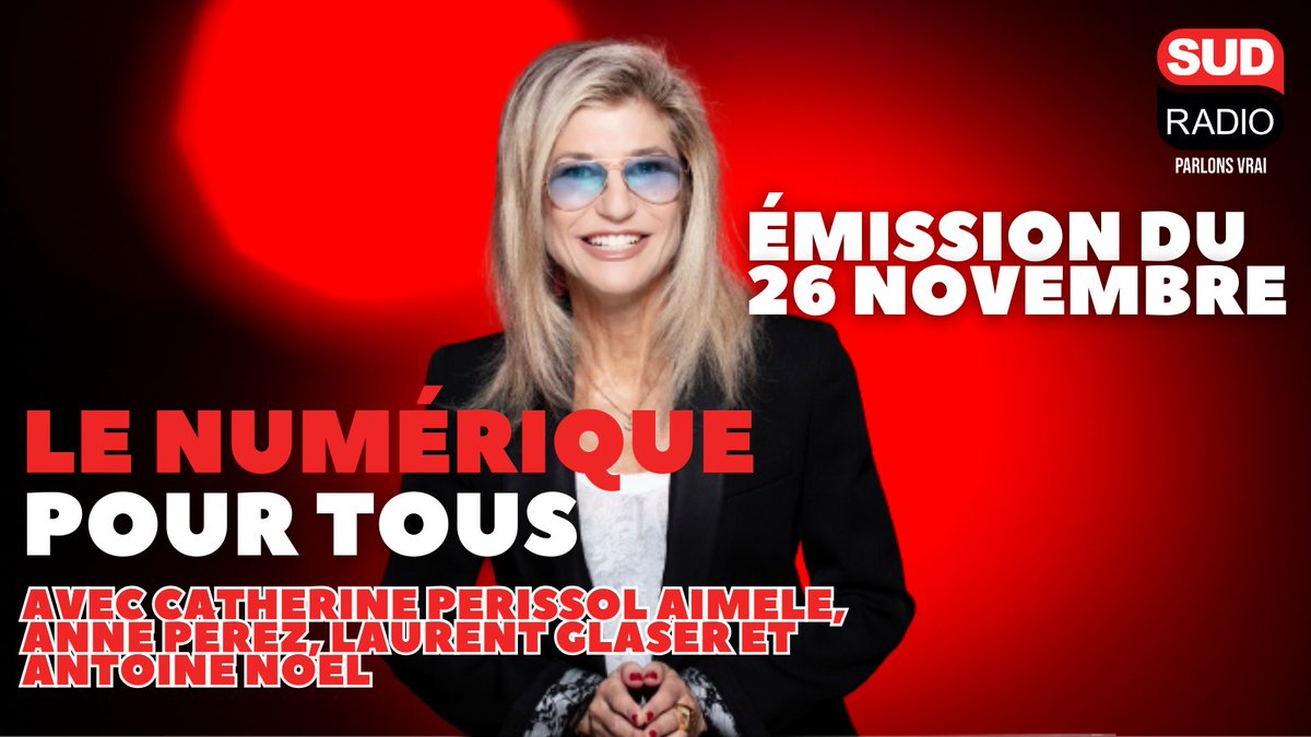 🚨 Vous avez manqué "Le numérique pour tous" avec <a href="/VanessaPerez_VP/">Vanessa Perez</a> et ses invités ? 

📲 Retrouvez l'émission intégrale : sudradio.fr/programme/le-n…