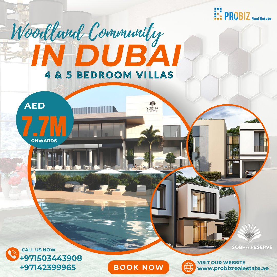 Exclusive 4 & 5-bedroom villas in a woodland community of Wadi Al Safa, #Dubai.
☑ Starting Price: AED 7.7M
☑ 3-year payment plan
☑ Pay 20% to book a unit.
Call: +971503443908 /+97142399965
#propertylisting #investor #damac #sobha #probiz #emaar #broker #sale #buyproperties