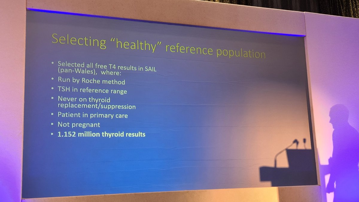 DigiDietitian's tweet photo. Access to 1.152 million Thyroid function to identify Healthy ref population

Certain prescribed meds associated with lower T4 levels eg antidepressants

@CTMUHB_RD 
#beresearchActive 

Using parametric approach can improve reference ranges identification for dif groups eg age/sex https://t.co/mBxlSCgKUt