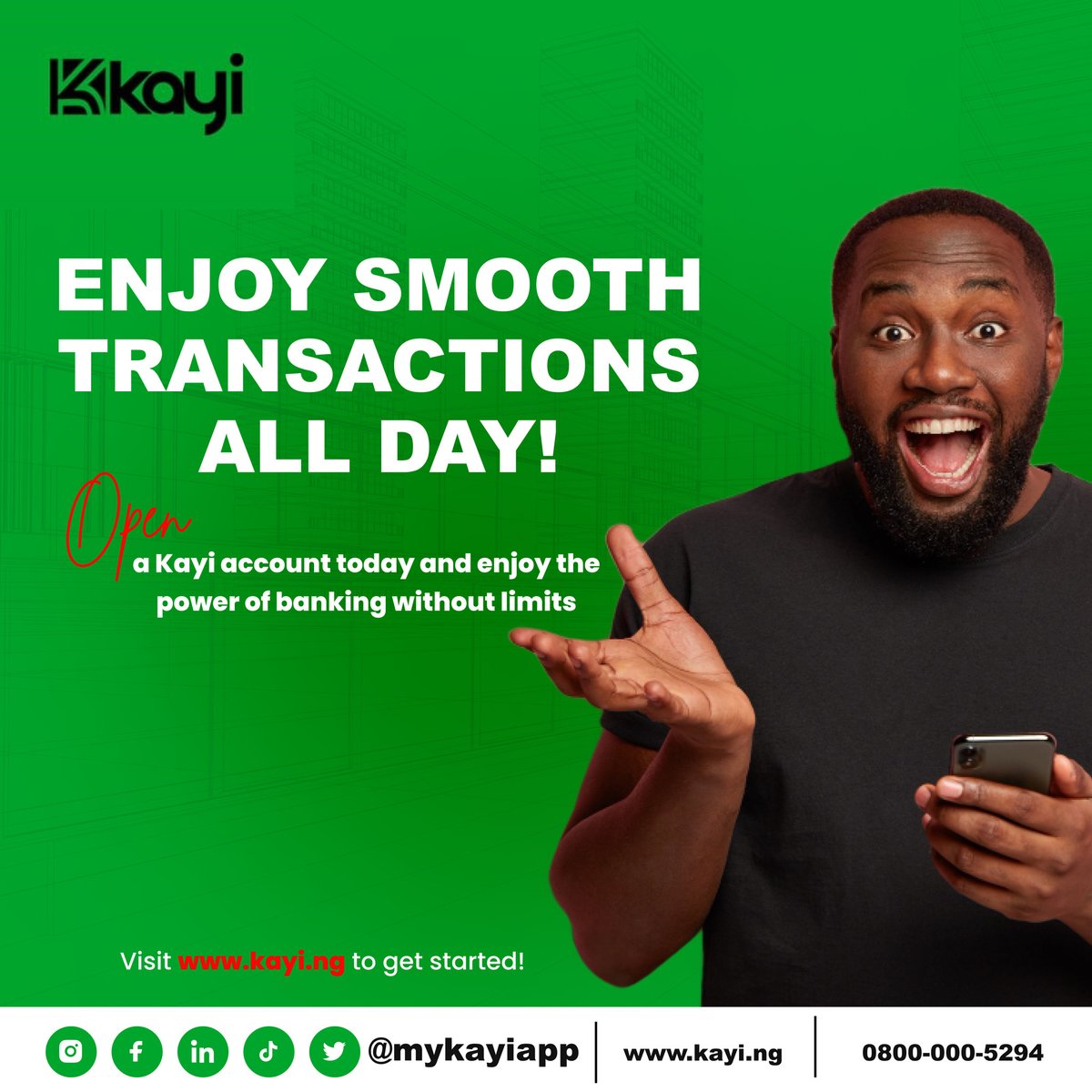mykayiapp's tweet photo. Discover the seamless and convenient way to effortlessly handle your finances. Embark on a journey towards simplicity with us.

#Kayiweb
#Kayiway
#Digitalbanking
#Seamlessfinance https://t.co/B41rqvZxtN