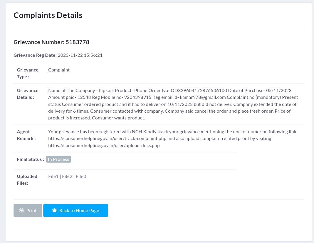 kamar978's tweet photo. I had ordered a mobile from Flipkart on 5th November and till now I have not received the mobile for which I had given the money to Flipkart on 5th November itself and now its rate has increased by ₹ 2000.  Due to which Flipkart is asking me to cancel the old order. https://t.co/42uzHL6iMt