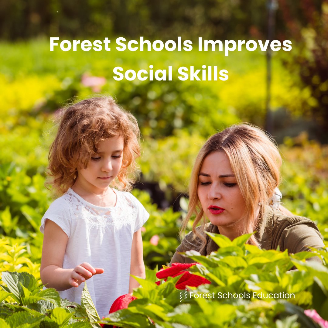 Forest Schools provide opportunities for children to engage in social interactions with peers, educators and adults in the natural environment. This can help to develop social skills such as sharing, turn-taking, collaboration, problem-solving and conflict resolution. ✨