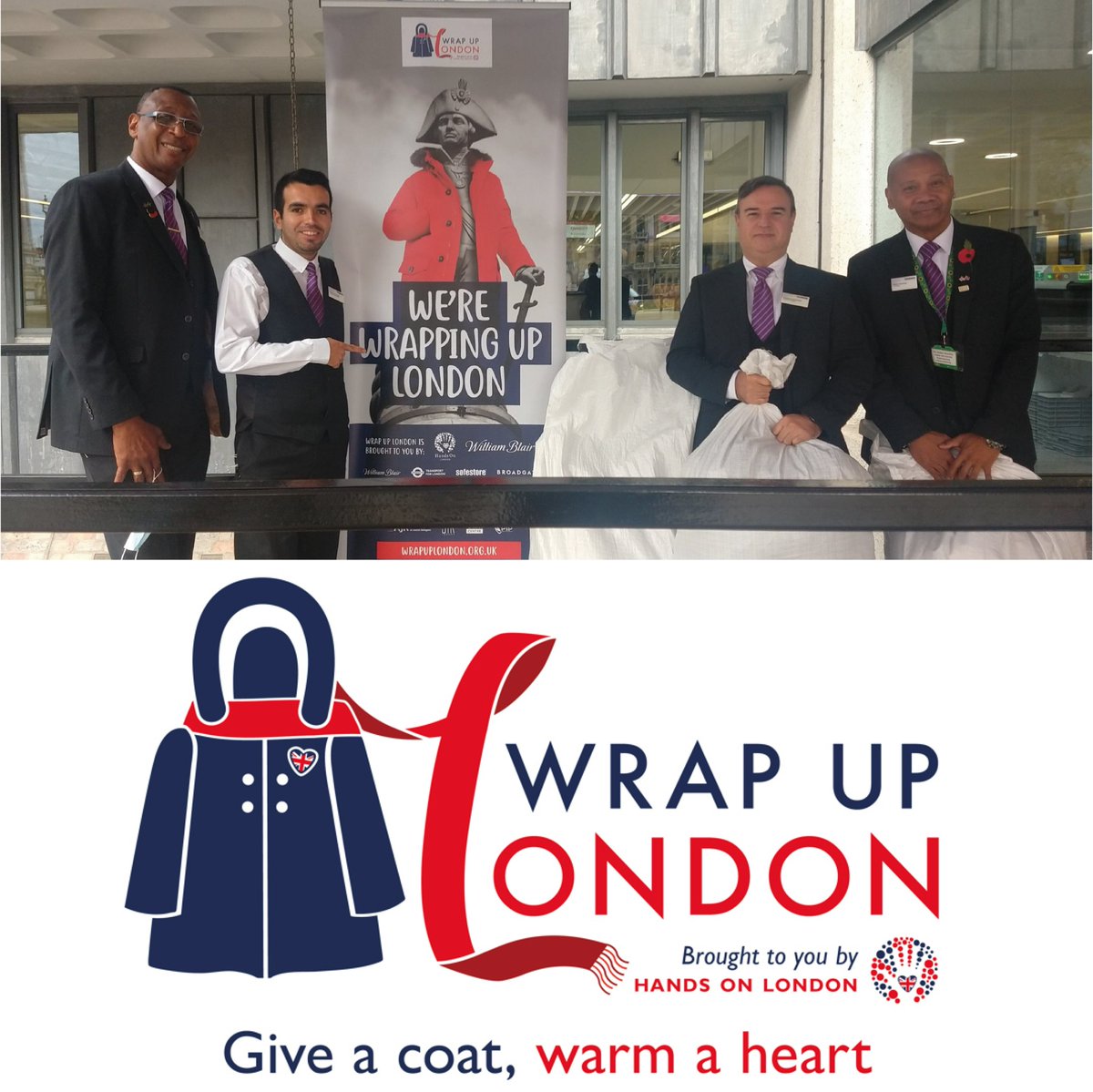 Give your unwanted coat a new life.

We are halfway through Wrap Up London. Thank you to everyone who has dropped off their coats to support the HandsOn London campaign. We will be running the collection point at the entrance to the QEII Centre to the 1st December 2023.