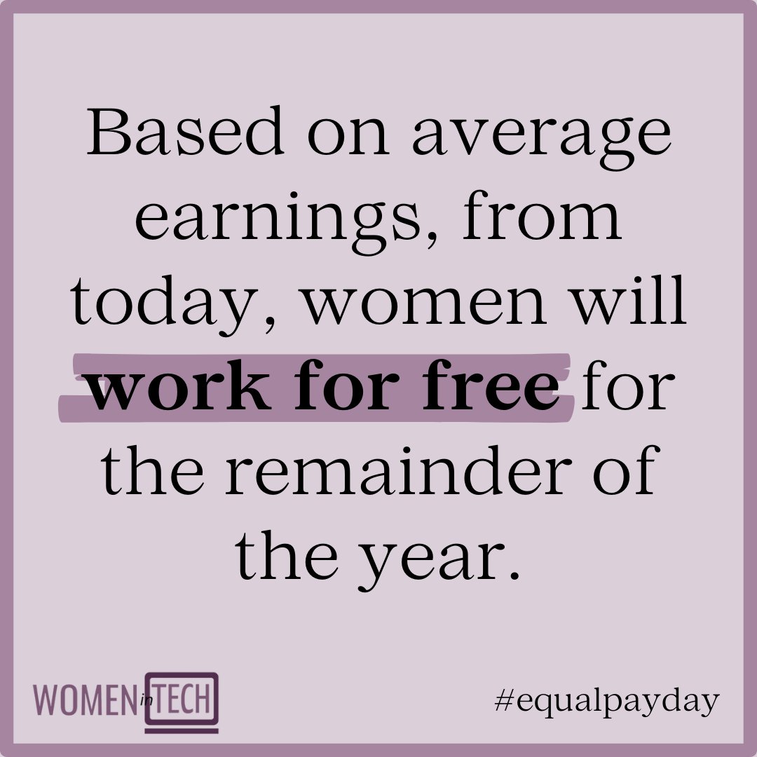 Today marks this year's @fawcettsociety #EqualPayDay, when, based on the gender pay gap, women in the UK stop being paid compared to men. 💰 Find out more: bit.ly/47GhTtW Read more about how we can close the gender pay gap in tech: bit.ly/3SRkfCf