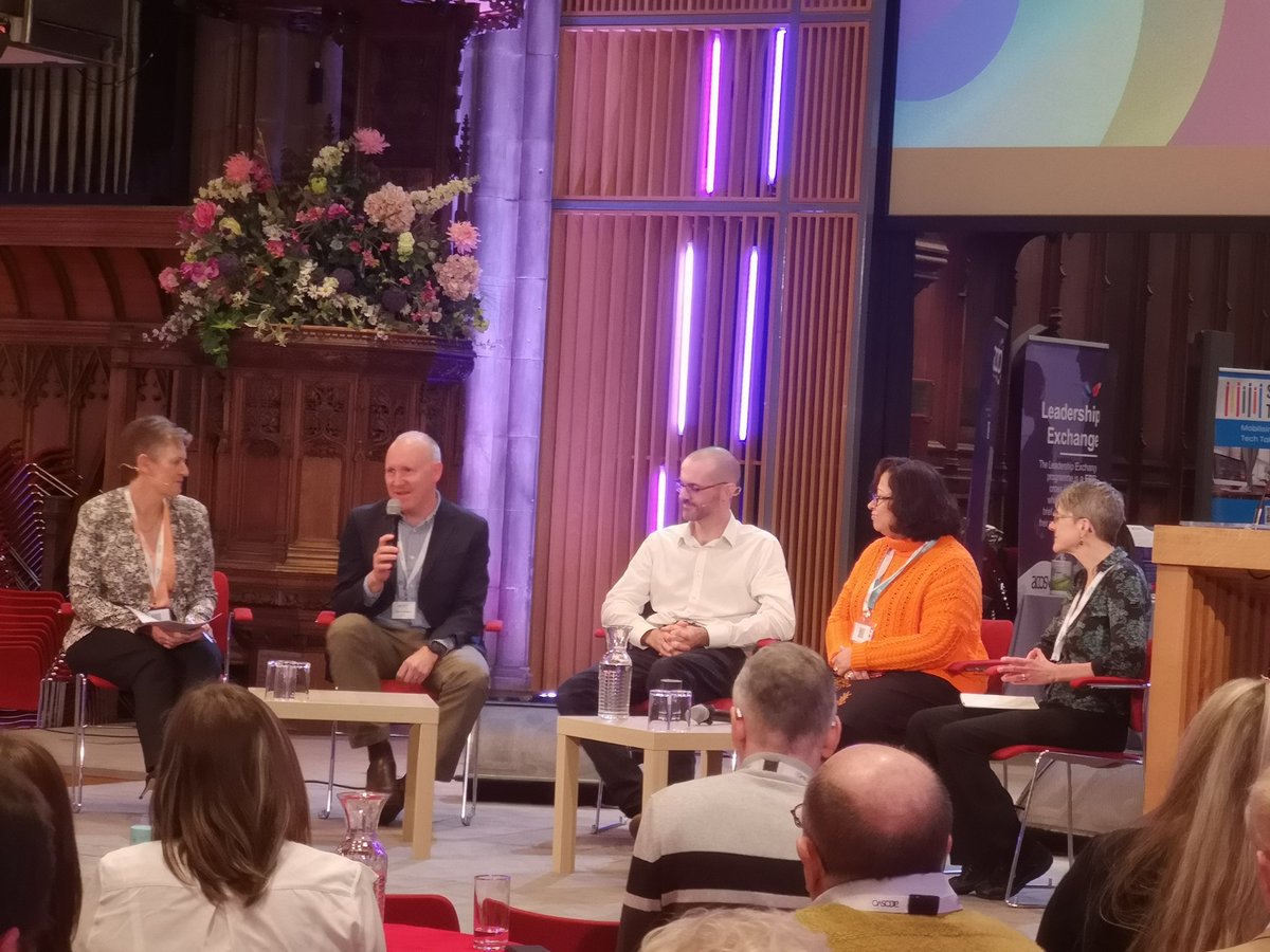 Our panel - @mackiekl @Rhodri_H_Davies @johnfitzg @Watson_Dilraj @ewhitelock discuss the current landscape in the #voluntary sector for #ai & #digital, what leaders need to know, the ethical questions & how we stay connected as we adopt a more digital way of working #ACOSVOconf23