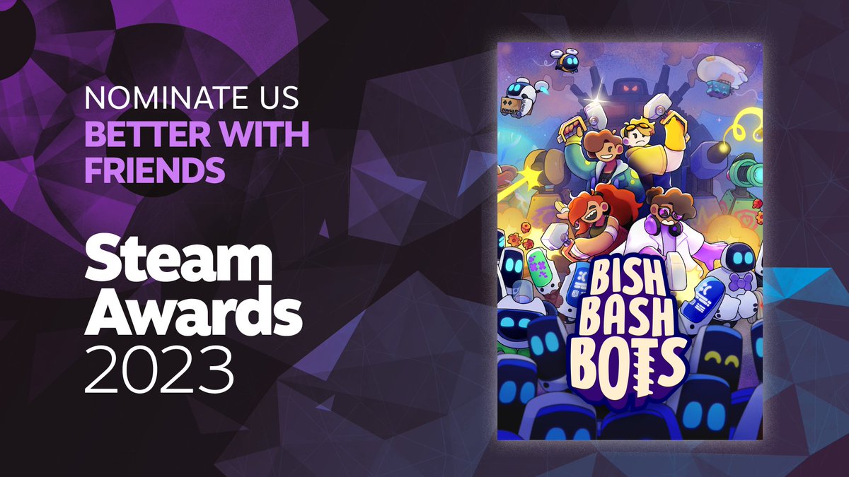Howdy folks... it's that time of year again. Please consider showing your support by giving <a href="/BishBashBots/">Bish Bash Bots</a> a nomination in the #SteamAwards2023 "Better With Friends" category 🤖🔨🦾