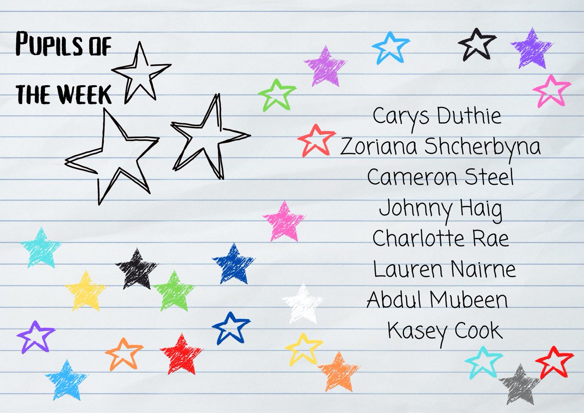 BusinessEdDHS's tweet photo. Our amazing Pupils of the Week have been working hard and have shown commitment to their learning last week. Well done all! 😃👏⭐️ @DunfermlineHS https://t.co/UbP4m3ESwC