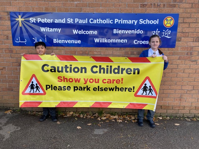 StPPPrimary's tweet photo. This week, we have been learning about Road Safety as part of #RoadSafetyWeek . After discussions with our school council, we decided to invest in road safety signs related to the issues of parking we experience. We hope these help keep our whole school community safe. #Brake5 https://t.co/2rOPSILBI2