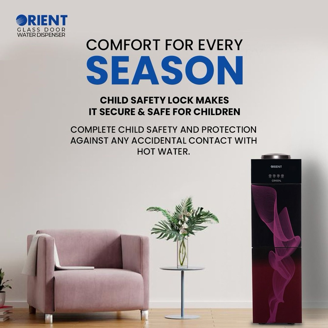 OrientPakistan's tweet photo. Be sure of your children safety with the child safety lock &amp; experience worry-free hydration with the Orient Water Dispensers. 

https://t.co/2aqZtyANOC

#Orient #ComfortForEverySeason #ChildsSafetyLock #CrystalSeries #WaterDispensers #LivingInnovation https://t.co/yR3QkHgMdM