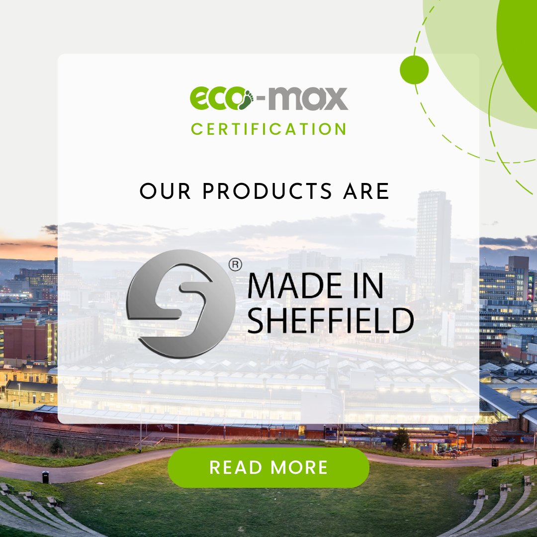 🛠️ We are Proud to Bear the #MadeinSheffield Certification. 

By doing so, we affirm our close ties to Sheffield's exceptional manufacturing heritage and our dedication to upholding the city's renowned standards of quality and excellence. 💯