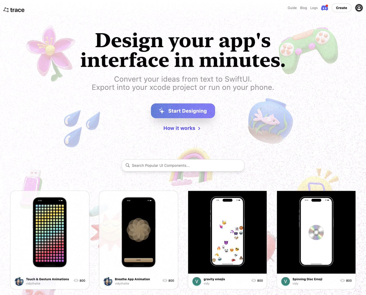 Ryan Hoover (@rrhoover) on Twitter photo My favorite thing on Product Hunt today: Trace AI
Text-to-UI has been attempted many times before. This one is impressive. My favorite thing on Product Hunt today: Trace AI
Text-to-UI has been attempted many times before. This one is impressive.