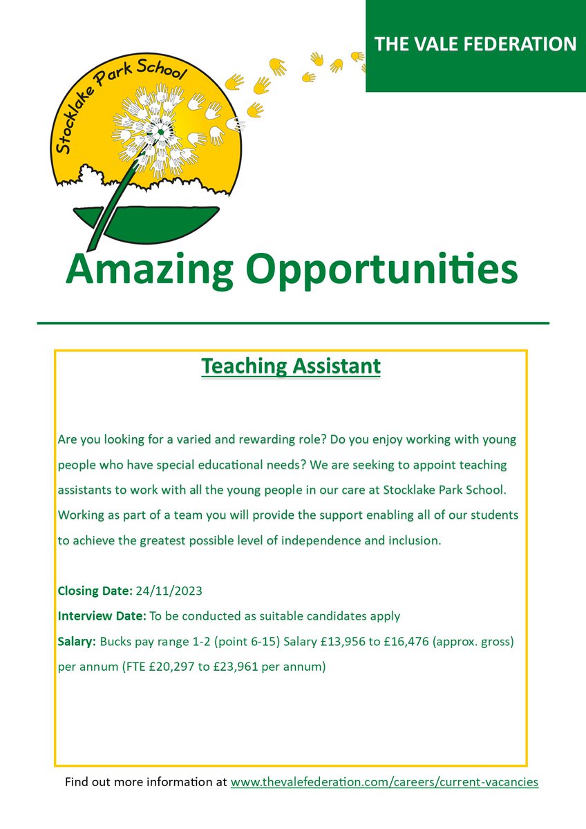 Halfway through the week, and these amazing opportunities are still available. Apply before their gone: thevalefederation.com/careers/curren…