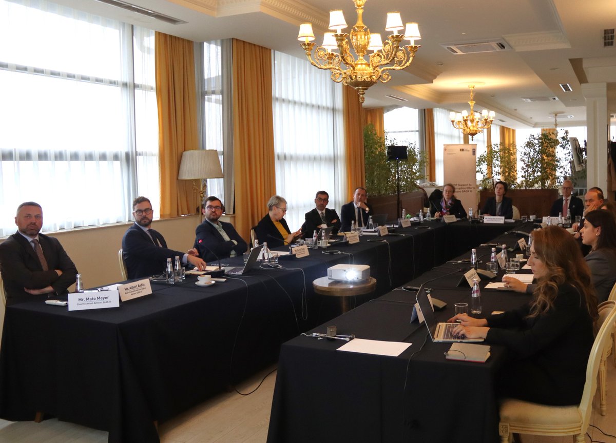 UNDP SAEK Board Meeting held together with key institutions - <a href="/SwissDevCoop/">Swiss Development and Cooperation</a>, <a href="/Sida/">Sida</a>, Agency for the Prevention of Corruption, Kosovo Financial Intelligence Unit, Supreme Court, Office of the Chief Prosecutor - to ensure sustainable progress against corruption in Kosovo.