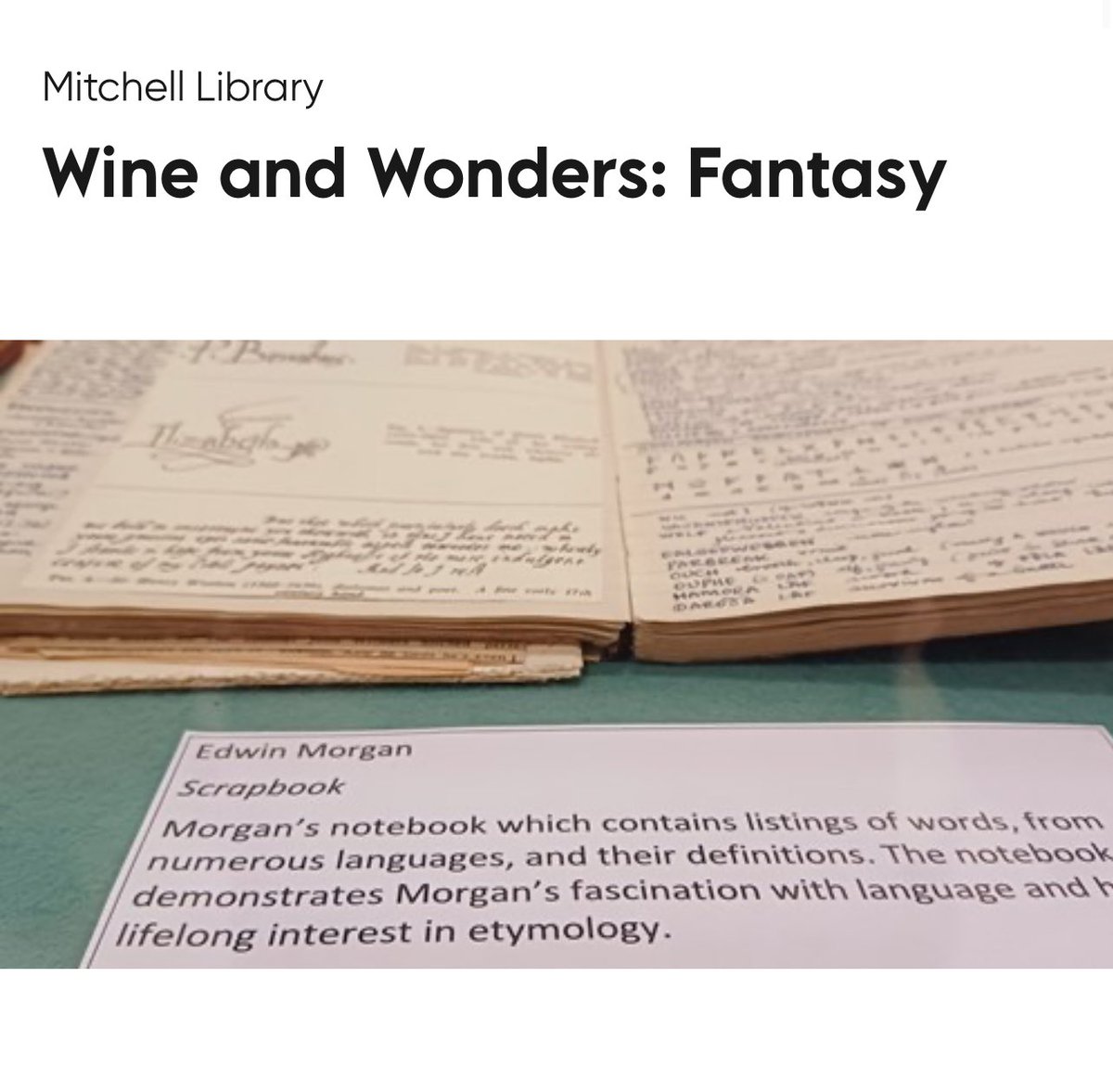 Members of @UofGFantasy will present on their research at this event on Friday: glasgowlife.org.uk/event/1/wine-a…
Speakers include @Dr_Dimitra_Fimi @RealTomEmanuel @excaliburedpan @LucyHoldsworth @MrWillSherwood @GeorginaGale_ @AliceLangley90 @ohlookdragons + @WillTattersdill 
@GlasgowLib