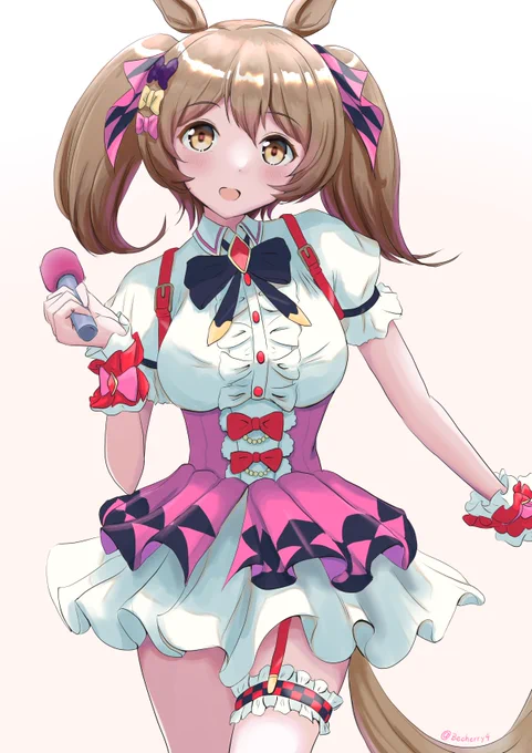 #いいツインテールの日 #ウマ娘 こないだ再掲したばっかりですけどツインテあんまり描いてなかったんでファル子〜!