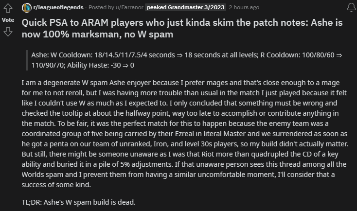 ARAM 2023: Preview : r/leagueoflegends