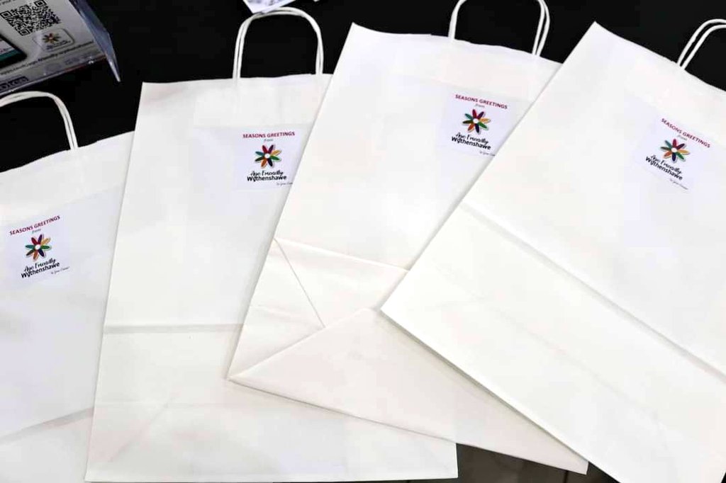 Great start to this years <a href="/AfWyth/">Age Friendly Wythenshawe</a> #Winterwarmer project with 500 festive bags packed and ready to go out to Older people across Wythenshawe. Inside the bags, residents will find resources/gifts to help keep warm &amp; well this winter. <a href="/ManCityCouncil/">Manchester City Council</a> 
<a href="/MCC_AFMTeam/">Age-friendly Mcr</a> 
<a href="/WGN_Community/">Wythenshawe Good Neighbours (WGN)</a>