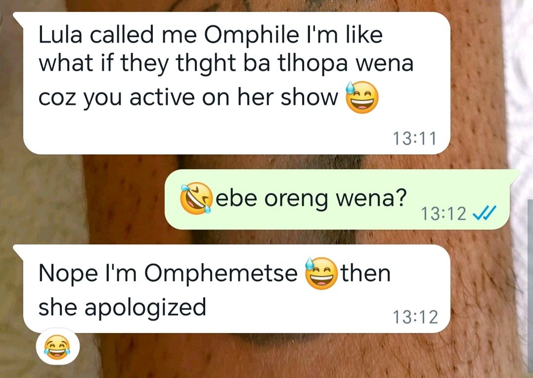 OmphilePhix's tweet image. 🤣#TheLunchLeague don't stress, we get it all the time 🤣, even amongst friends 😩@lulaodiba