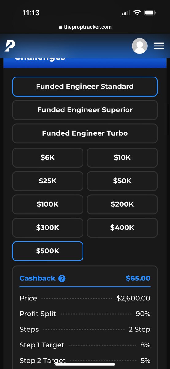 ThePropTracker's tweet image. Is a 500k @fundedengineer account on your Christmas list? 🎄 

Purchasing with us not only do you receive the best price but a sweet $65 cash back. 😃 

@tradertristian let’s talk and raise that cash back 😉