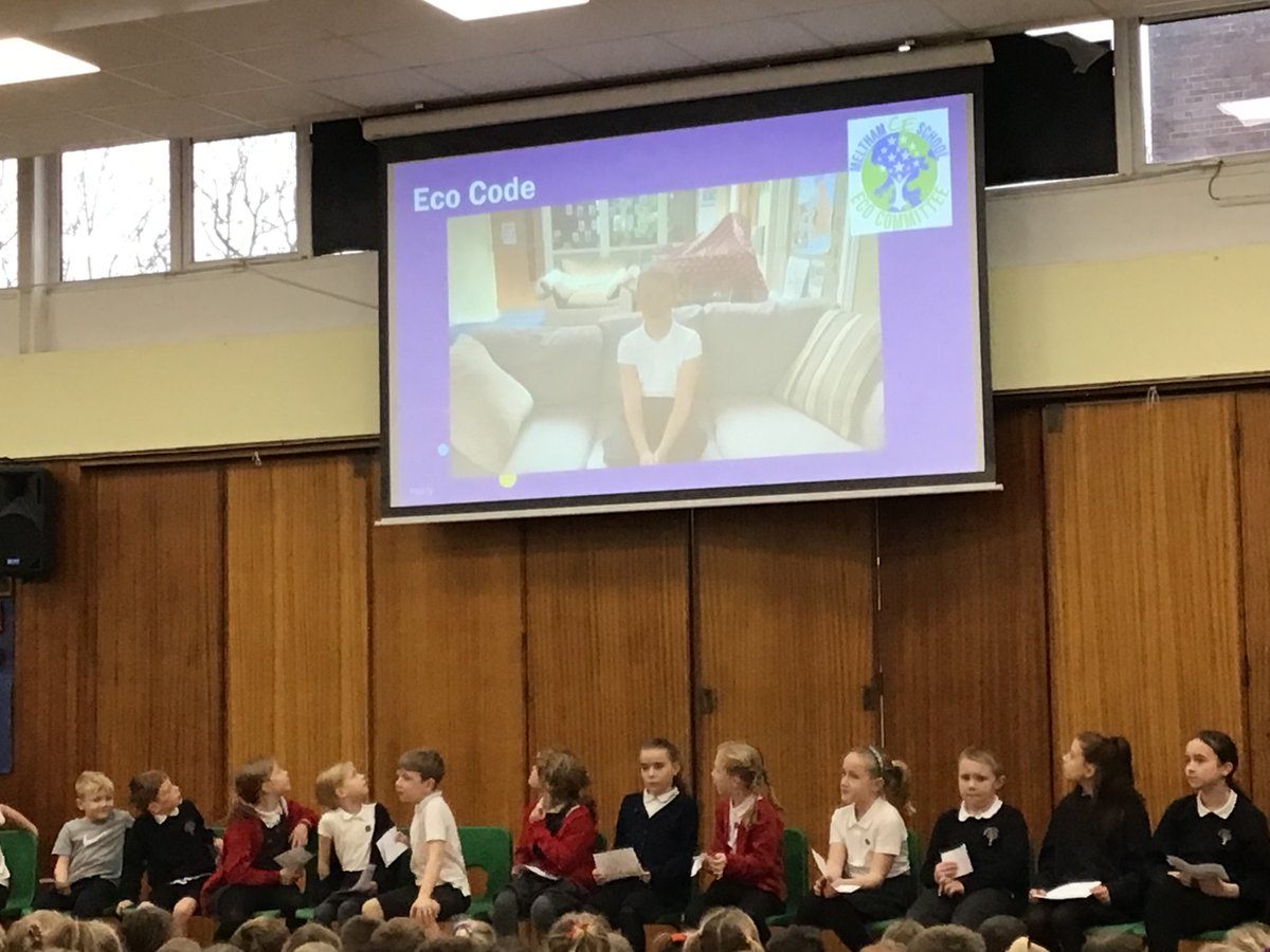 MelthamceEco's tweet photo. This morning we held our first Eco Committee assembly for the year. We thanked last year's committee for their achievements and shared our plans for this year. What a fantastic assembly Eco Committee! @EcoSchools #ecoschools #MelthamSHOUTOUT #MelthamSTANDOUT #MelthamECO https://t.co/YhZXncxElb