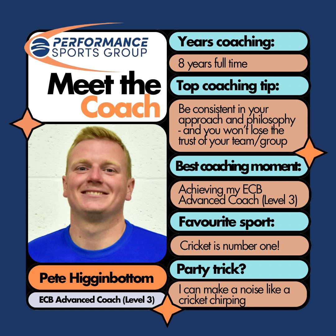Performance Sports Group (@psgroup2018) on Twitter photo Meet the Coach! 👋
Lots of you will know Pete from his weekly delivery at @shiplakecollege Academy, @CHSMoulsford, <a href="/heightsprimary/">The Heights Primary</a>, Nettlebed Primary, Peppard Primary & <a href="/StokeRowSch/">Stoke Row CE Primary</a>
He’s cricket-mad and is <a href="/Sonning_CC/">Sonning Cricket Club</a> 1st XI Captain this season!
#MeetTheCoach Meet the Coach! 👋
Lots of you will know Pete from his weekly delivery at @shiplakecollege Academy, @CHSMoulsford, <a href="/heightsprimary/">The Heights Primary</a>, Nettlebed Primary, Peppard Primary & <a href="/StokeRowSch/">Stoke Row CE Primary</a>
He’s cricket-mad and is <a href="/Sonning_CC/">Sonning Cricket Club</a> 1st XI Captain this season!
#MeetTheCoach