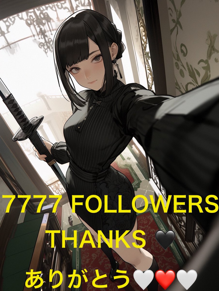 7777 FOLLOWERS🎉
Thanks ❤️❤️❤️❤️
ありがとう🤍❤️🤍