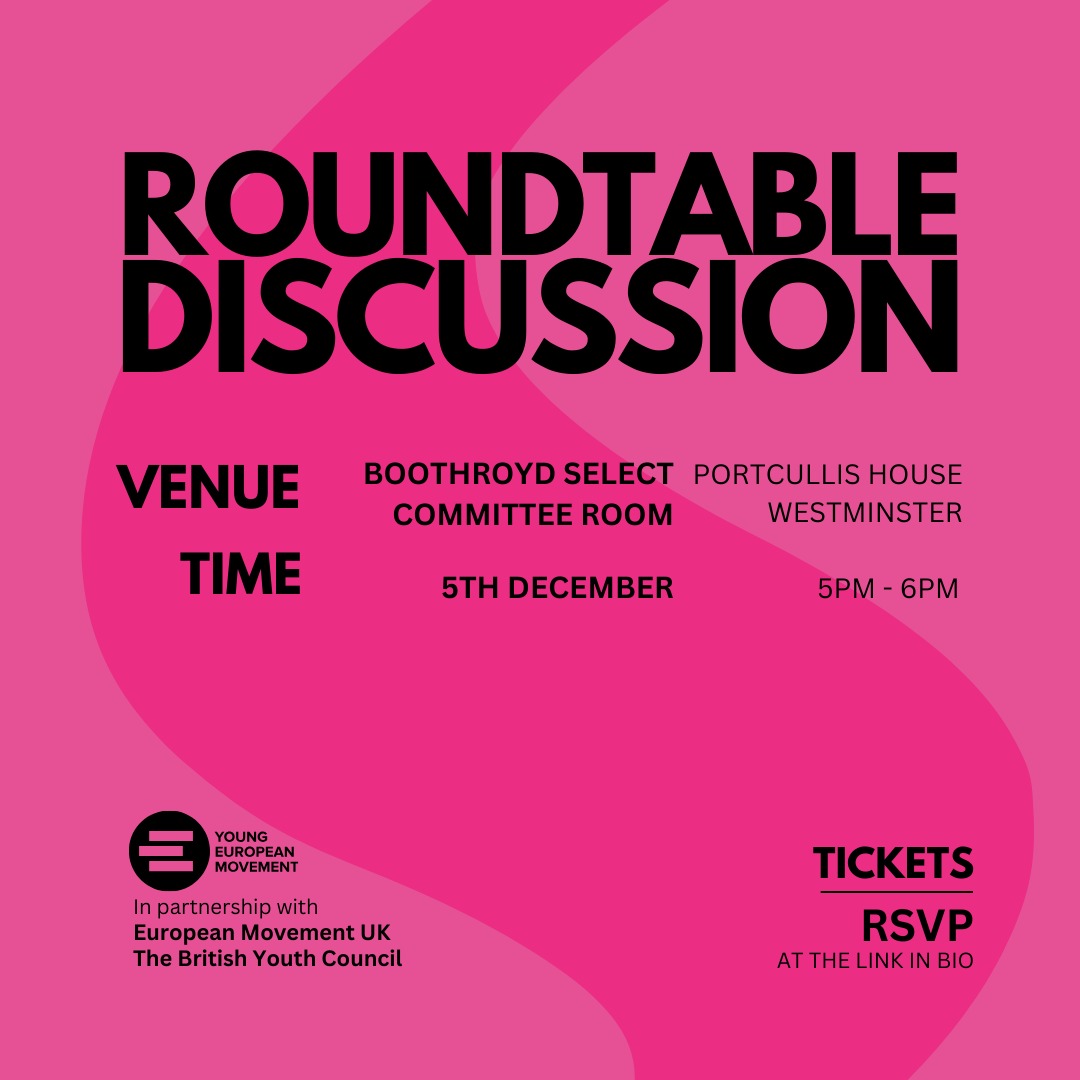 Join us at our Westminster Roundtable on the Future of Student Mobility between the UK and the EU, being held in partnership with @euromove @bycLIVE RSVP here : bit.ly/YEMRoundtable