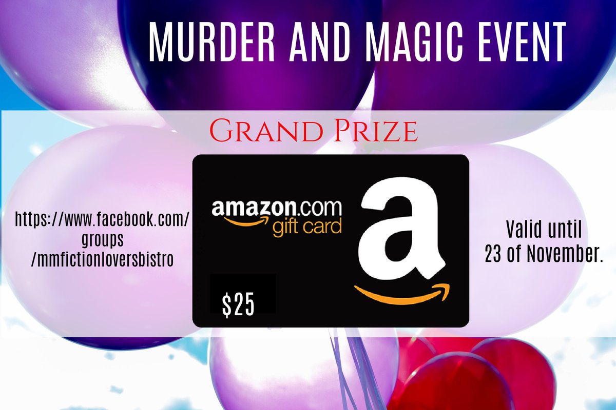 2 DAYS LEFT TO ENTER!
Here is your chance to win $25 Giftcard - entry details in the orginal post here: facebook.com/groups/mmficti…
#giveaway #giveawayalert #giftcard