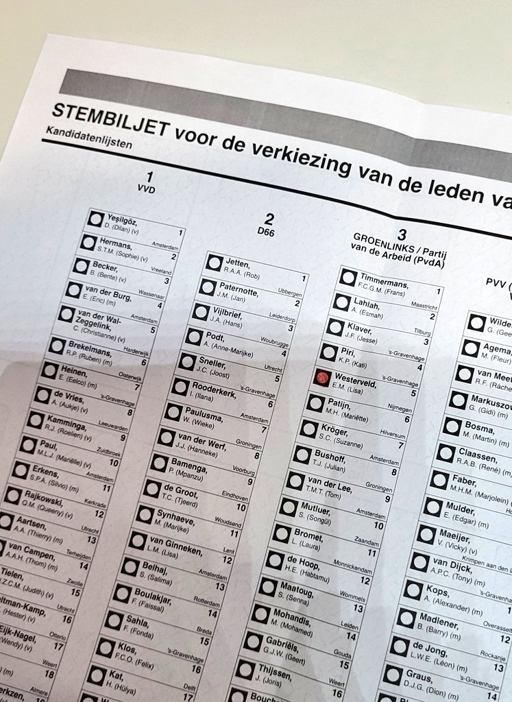 Breng je stem uit vandaag!
Ik steun #GroenLinksPvdA
