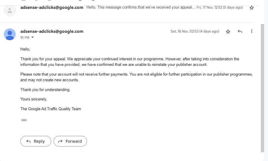 LtdViral's tweet photo. 🆘 @AdSense @GoogleAdMob, my account got canceled, and I'm feeling lost without it! 🙏 Need your help to reinstate and get back on track. 😢 Also received a response that unable to reinstate. Feeling stuck and frustrated. 🙏 #AdSenseAppeal #HelpNeeded #StartupGenocide https://t.co/AD92mS0sxG