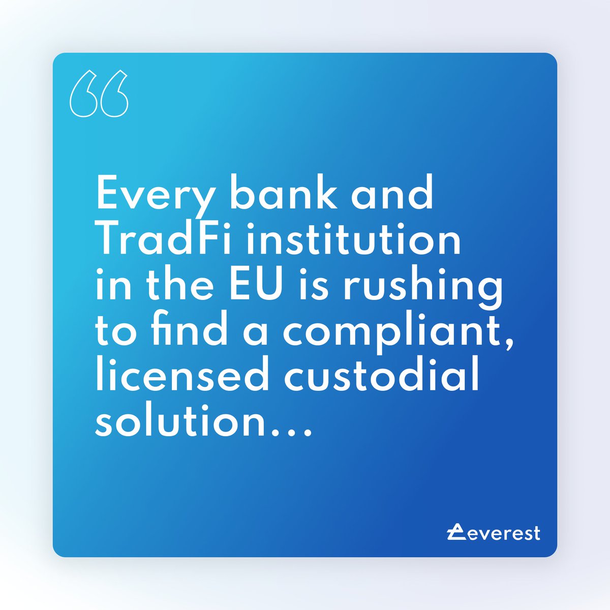 EverestDotOrg's tweet photo. ✅ The @EverestDotOrg solution is uniquely positioned to lead #DeFi to the next stage of mass market adoption: https://t.co/Pkk3gC3NH3

#CryptoRegulation $ID https://t.co/YN1AsE8N6H
