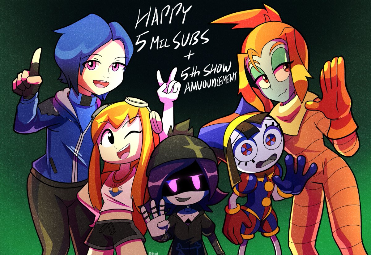 OVERDUE 5 MIL SUBS AND GASLIGHT DISTRICT ART. Can you believe I was working on this before they hit 5 mil subs? Lmao. Took too long so finished up asap.
#metarunner #sunsetparadise #murderdrones #theamazingdigitalcircus #thegaslightdistrict #glitchproductions