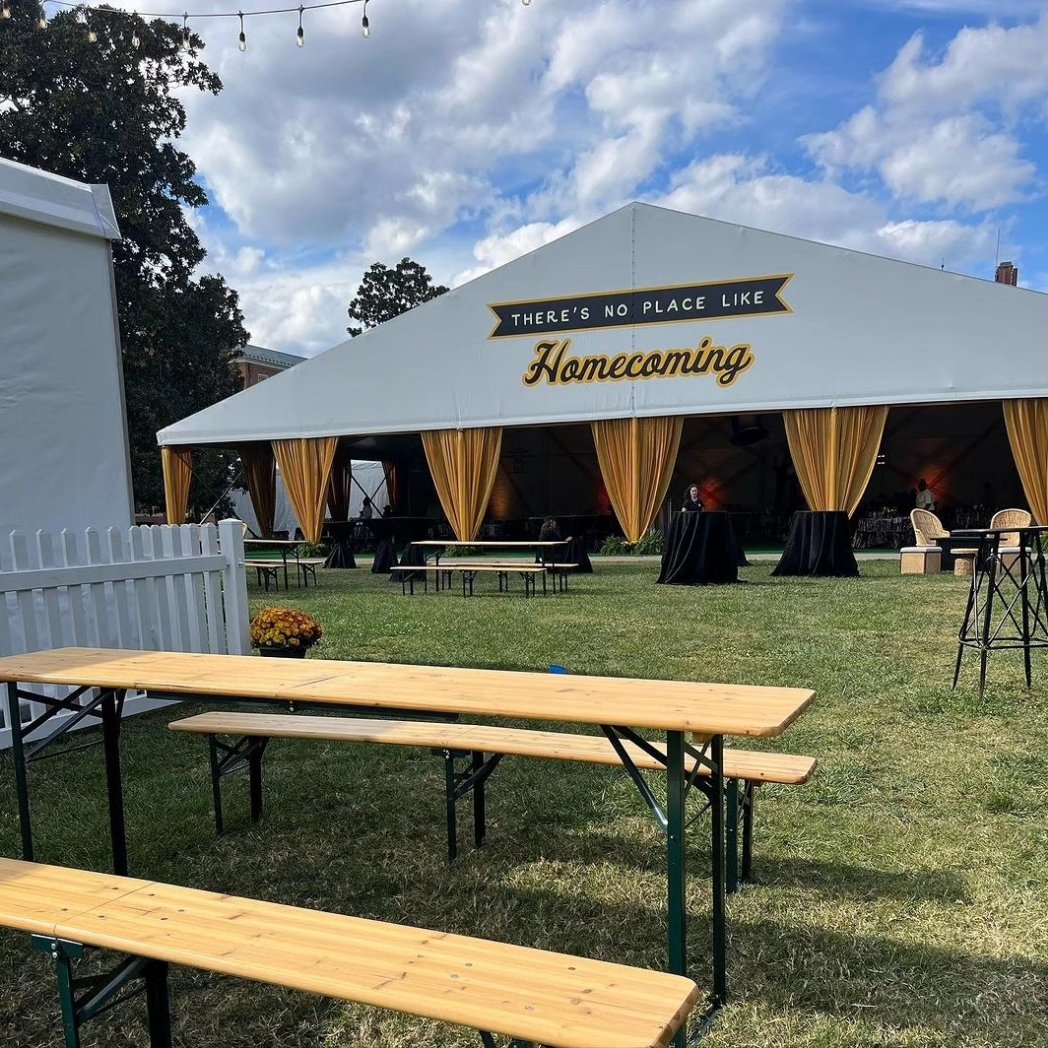 LosbergerUS's tweet photo. Only the top of the class for these alumni 📚

⛺️ @PartyReflection
🚸 @WFUAlumni
📋 csm production  

#LosbergerDeBoer #losberger #tents #structures #tentrenrals #tentedevents #homecoming #tentmanufacturers #tentprofs #clearspan https://t.co/FfBs9LhuPB