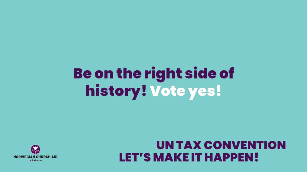 NorChurchAid's tweet photo. Today the #UNTaxConvention resolution presented by the Africa group will be up for a vote at the @UN #2Committee . We call on all governments to be on the right side of history and vote yes.
It's urgent to #StopTaxAbuse to achieve climate justice and fight inequality. https://t.co/oECovx2gV1