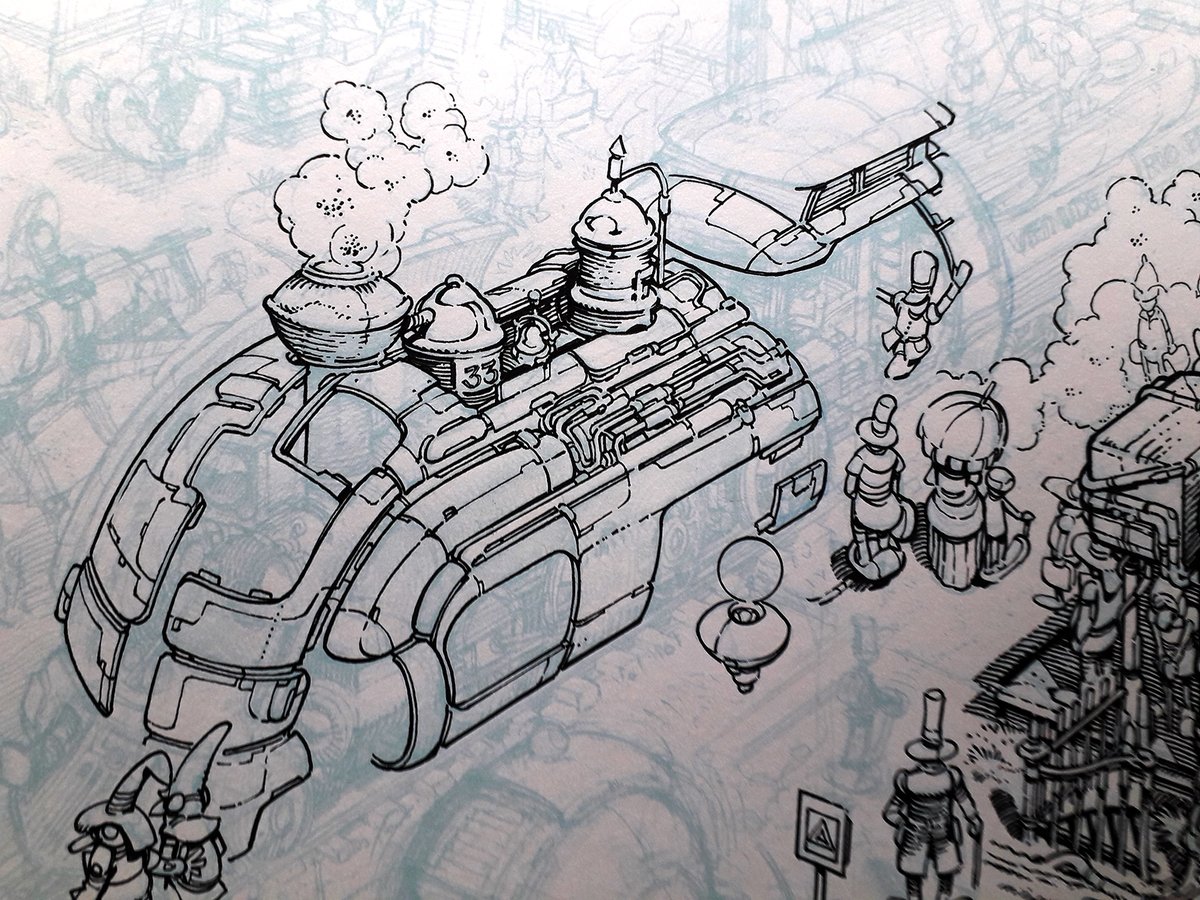 Training a little. | #comics, #architecture &amp; the #city: (Re)imagining the city of Armjourth, from Moebius's Le Garage Hermetique (this time swiping 'Mister Blueberry', by Giraud) [17]