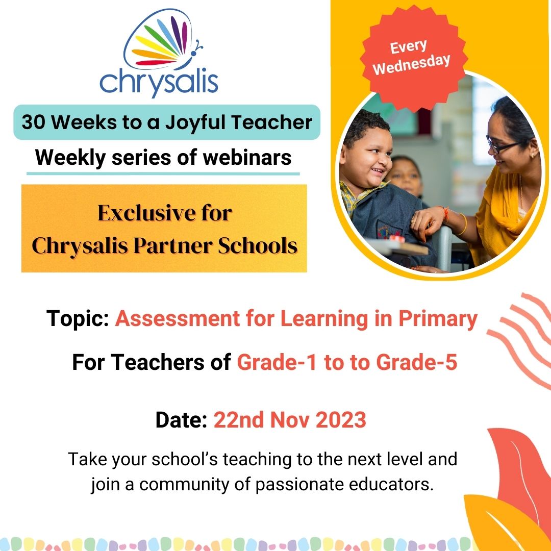 Chrysalis_world's tweet image. Embark on an enlightening webinar journey as we unravel the essentials of assessment in education. Explore the fundamental concepts, including what assessment entails and its overarching purpose in shaping student learning. 

#AssessmentForLearning

#AssessmentInPrimaryGrades
