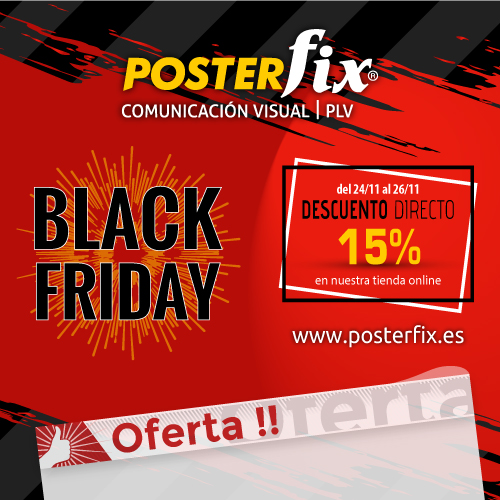 PosterfixSystem's tweet photo. Black Friday !!
Oportunidad única de conseguir el mejor sistema a un precio imbatible 🥊
Solo en Tienda Online 🛍️ y por tiempo limitado ⏱️

Tienda Online : https://t.co/K6XxpQczGH
Store Amazon : https://t.co/dsk4md4uzk

#portacarteles #posterfix #blackfriday https://t.co/YaN2AjrE1T