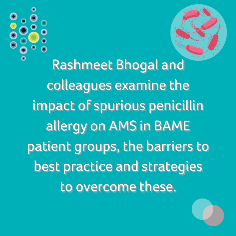 HIS_infection's tweet photo. World AMR Awareness Week!🌐
In this @IPIP_Open paper Rashmeet Bhogal et al examine the impact of spurious penicillin allergy on AMS in BAME patient groups, barriers to best practice and strategies to overcome these.
Download the paper for free 📑 https://t.co/yAzQ4vxH5H
#WAAW