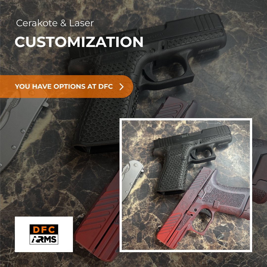 🎯 Elevate your handgun game with our premium customizations! Checkout our dynamic duo: #Cerakote and #Laser Stippling! 

#GeorgetownKY #Cerakote #Kentucky #LetsGoShooting #ShareShooting #RangeTime #CerakoteEverything #VeteranOwned #SmallBiz #SmallBusiness #LaserStippling #CR920