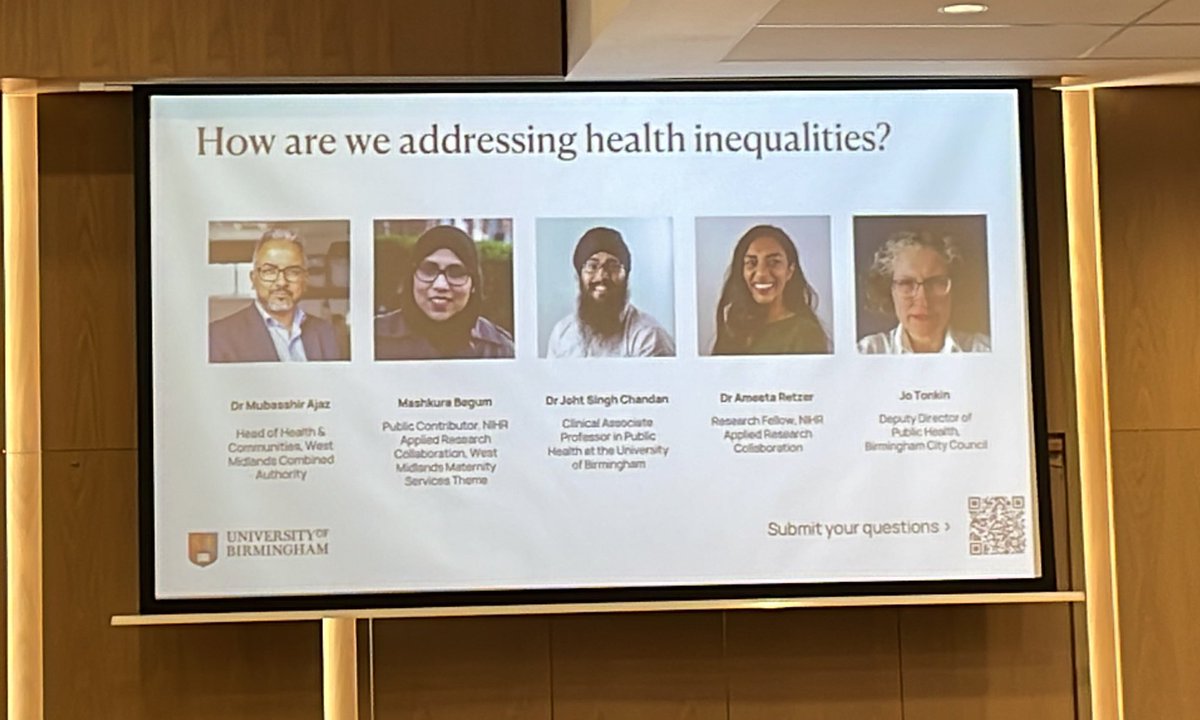 @PHTA_Ltd Dr Mubasshir Ajaz of @WestMids_CA is now leading a panel on #HealthInequalities and how Birmingham can address them. Covid brought this topic into far sharper focus - how can we harness this momentum for our highly diverse city with areas of known deprivation?