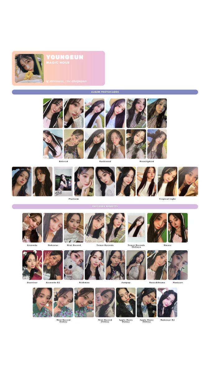 Kep1er バヒエ MagicHour 先行視聴会 メッセージカード Kep1er マシロ