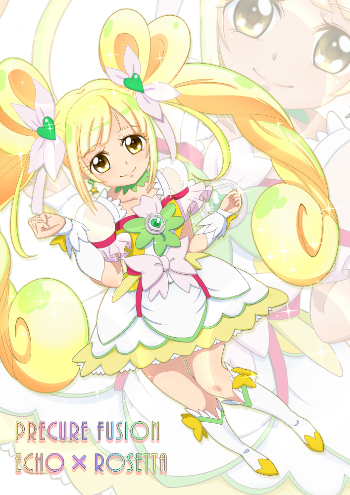 #いいツインテールの日 

プリキュアフュージョンメロビートとエコゼッタだよ 