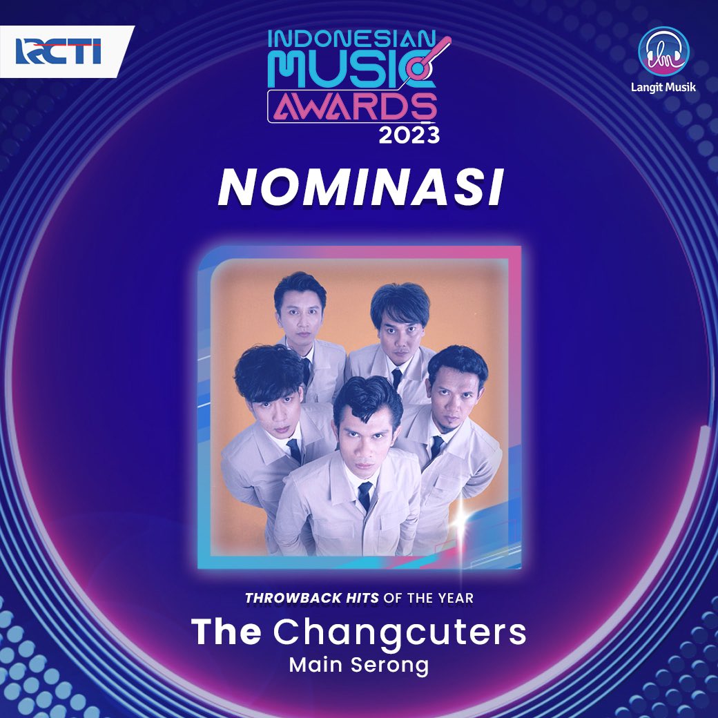 LangitMusik's tweet image. Dukung #TheChangcuters di nominasi Throwback Hits of The Year #IMA2023  

Kamu bisa vote melalui Aplikasi Langit Musik🤗

Untuk voting klik -&amp;gt; lang.it/VOTEIMA2023 

Untuk pertanyaan seputar IMA 2023 -&amp;gt; lang.it/TANYAIMA2023 *Periode vote 07 Nov - 5 Des (pukul 23.59 WIB)