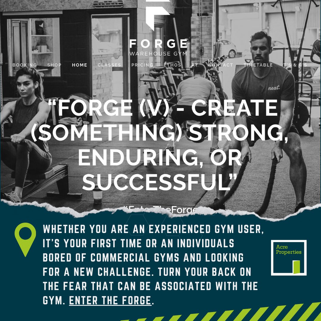 Next time you see in the area make sure you check out @forgechiswick 💪🏼 🏋️‍♂️🤸‍♂️ forgewarehousegym.co.uk