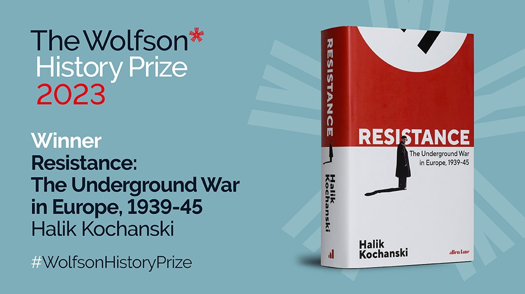 WFlibraries's tweet photo. This year's winner of the #WolfsonHistoryPrize is 'Resistance' by Halik Kochanski!
Pontefract Library has a copy of this incredible book. Visit the library to borrow, or reserve at https://t.co/kcMb27TWdw
#halikkochanski #history #wakefield #books #bookstagram https://t.co/ZcNETsVAps
