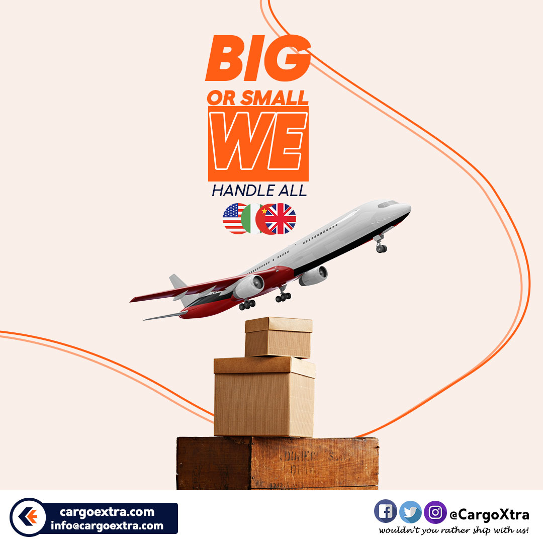 CargoXtra's tweet photo. Whether you're shipping a small package or a large cargo container, we can handle it all. We offer a variety of shipping options, including ground, air, and sea, to meet your specific needs. And with our competitive rates and reliable service, you can be sure that your shipment will arrive safely and on time.

#CargoExtraLogistics #Shipping #Logistics #Nigeria