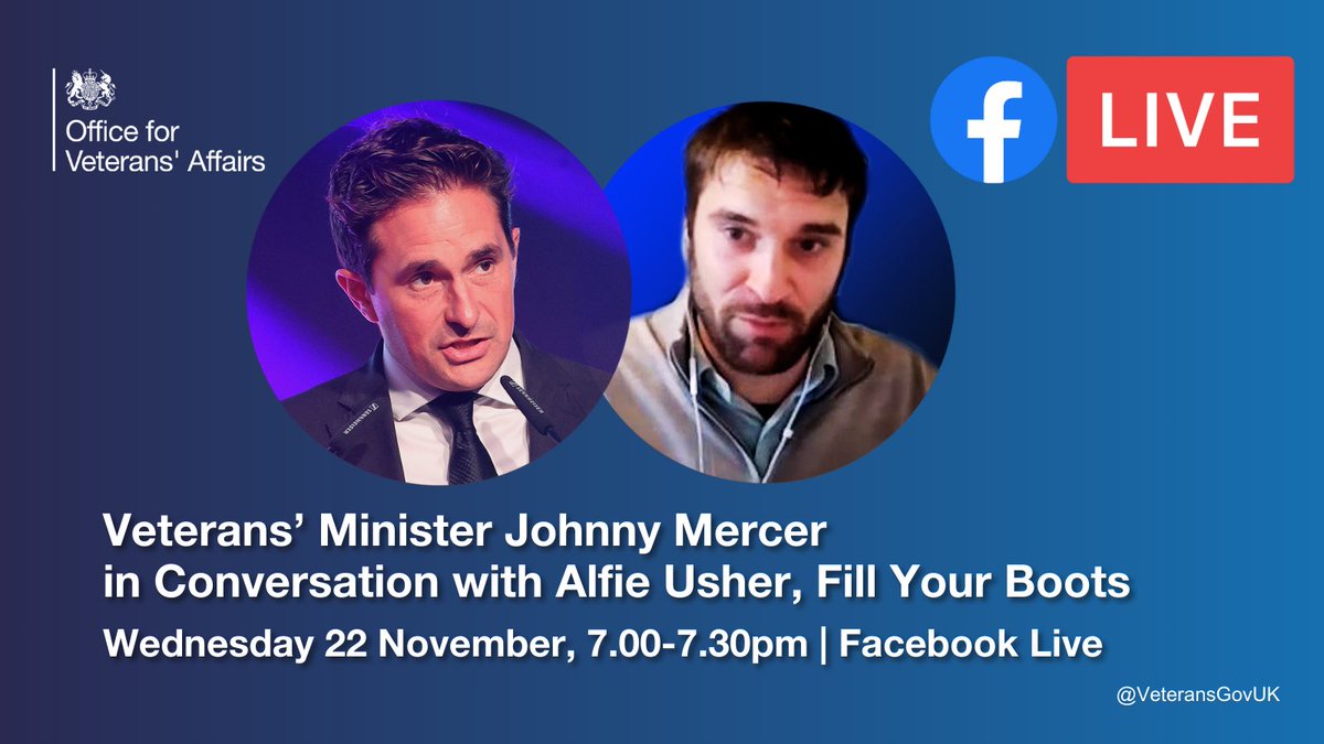 📣 Submit your questions!

<a href="/JohnnyMercerUK/">Johnny Mercer</a> will answer your questions on veteran welfare services with <a href="/MilitaryBanter/">fill your boots</a> live tonight.

Find out about service changes: tinyurl.com/4pezmtxf 

Enter questions at app.sli.do/event/pMVcE69L… or below 👇
