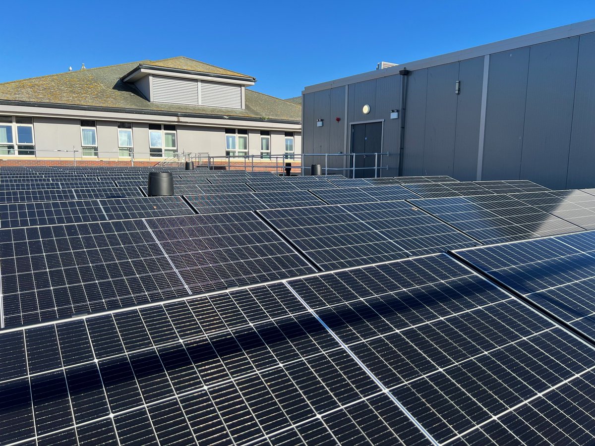 Blackpool Victoria Hospital's Ward 4 has a new photovoltaic (PV) array installed on its roof. This'll convert sunlight into energy, marking a milestone for the Hospital, being the first of its kind on site. expect to see more of these as we move towards a more sustainable future.