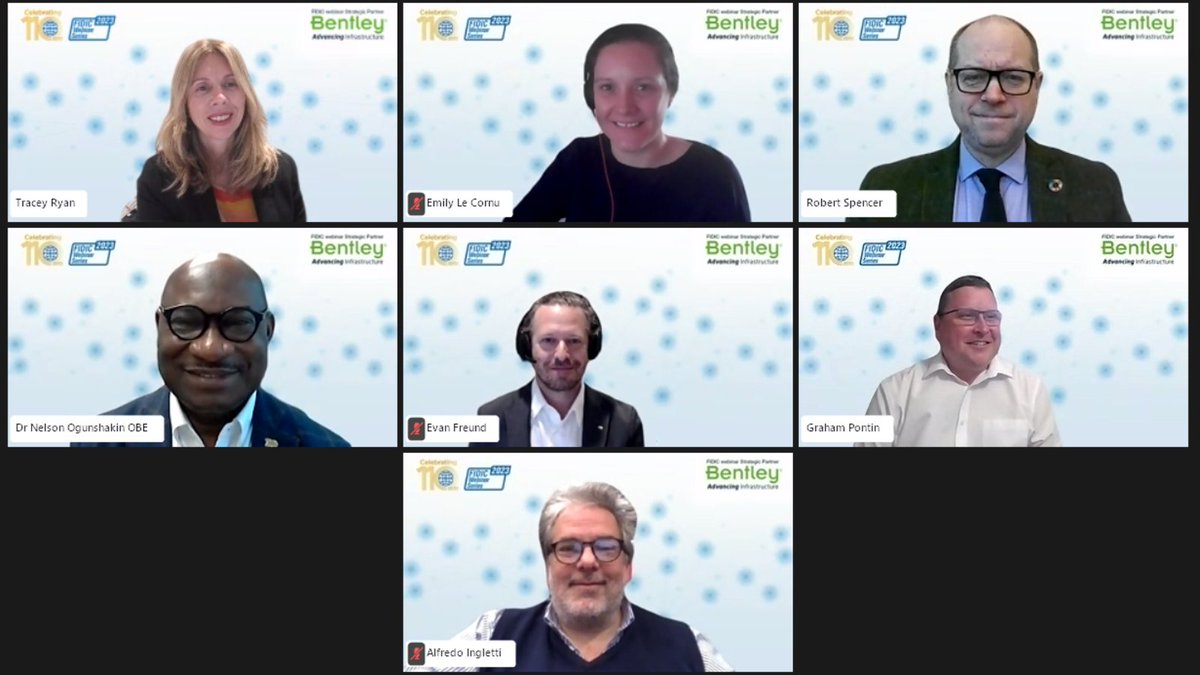 FIDIC's tweet photo. 🖥️ FIDIC's latest webinar, organised by FIDIC sustainable development committee discussed the importance of #naturepositive infrastructure becoming the industry standard. Leading global experts emphasised the significance of implementing nature-based solutions and making nature-positive infrastructure the standard practice for the industry. 

In case you have missed the webinar, a full webinar write up and webinar recording are available on the link below. 🔽
https://t.co/rX2ZQYvhFt

#infrastructure #engineering #climateaction @BentleySystems @AECOM @WWF